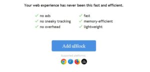 uBlock Origin, alternativă mai bună pentru Adblock Plus