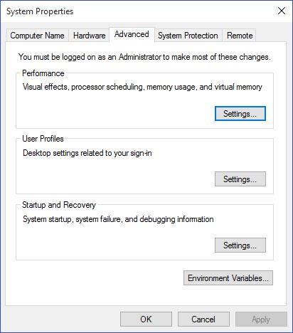 memoria virtuală în Windows 10