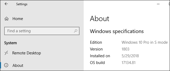 Ce este Windows 10 S Mode