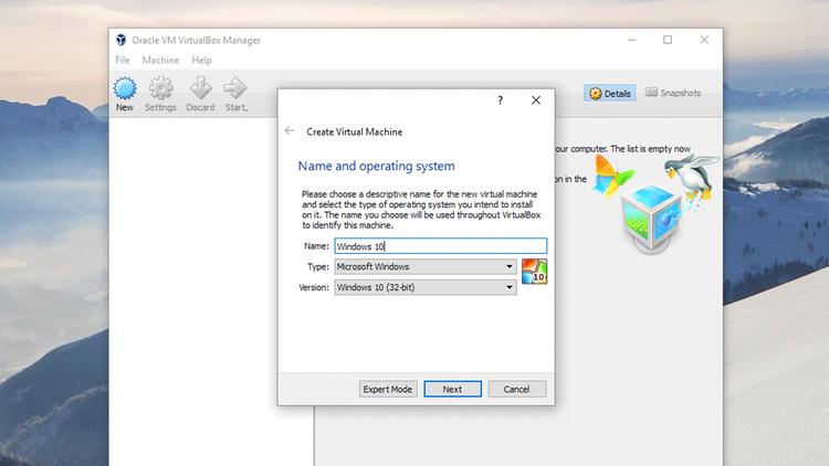 Instalează o mașină virtuală în Windows 10 cu VirtualBox