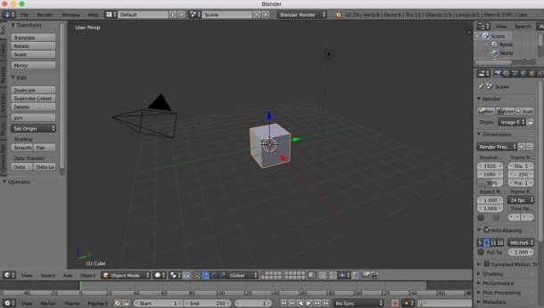 Blender program de făcut filme 3D pe laptop