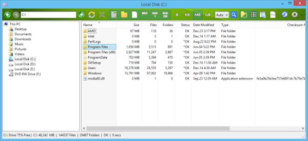 Cum sa compari mai multe foldere și fișiere după dimensiune cu Folder Size Explorer