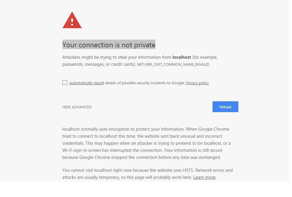 Cum se rezolvă eroarea (conexiunea nu este privată) în Chrome securizare