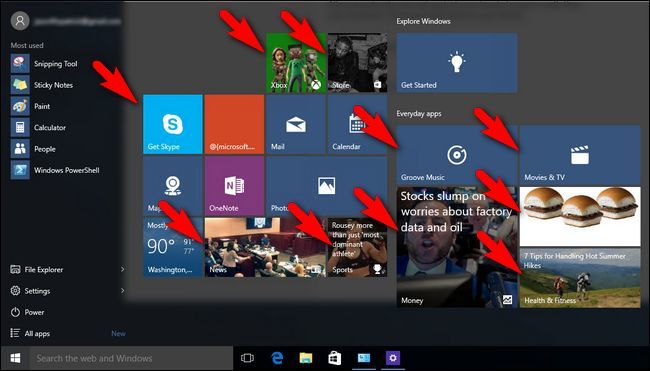 Blochează - dezactivează reclamele din Windows 10 meniul start