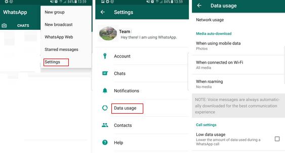 Dezactivează descărcarea automată la poze și video pe WhatsApp setari