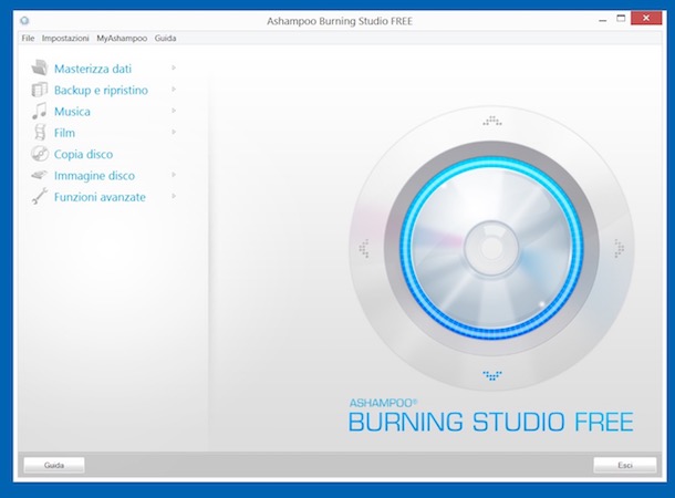 Program de copiat DVD-uri pe Windows Mac și Linux Ashampoo Burning Studio FREE