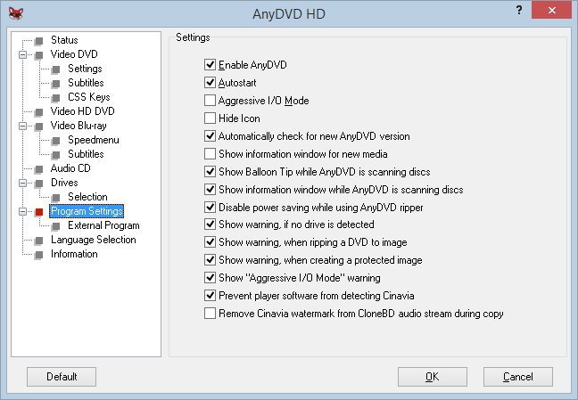 Program de copiat DVD-uri pe Windows Mac și Linux anydvd