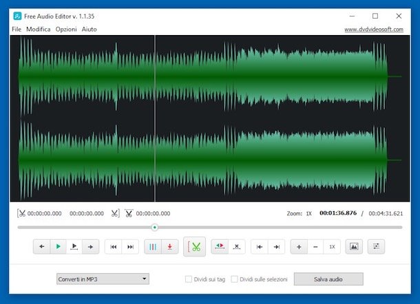 Programe de modificat muzica Free Audio Editor
