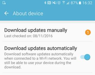 Actualizare (update) telefon Android sau tabletă butonul de update