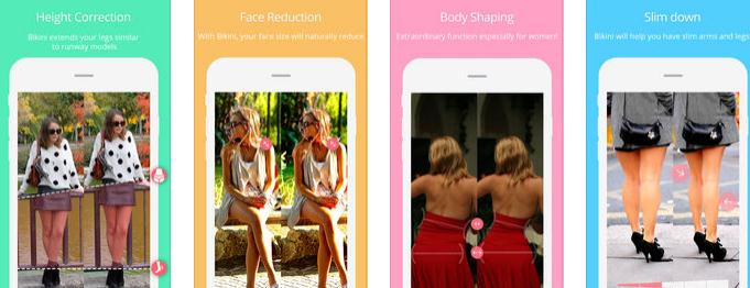 Aplicații de modificat corpul în poze pe Android sau iPhone BIKINI – Body shaping
