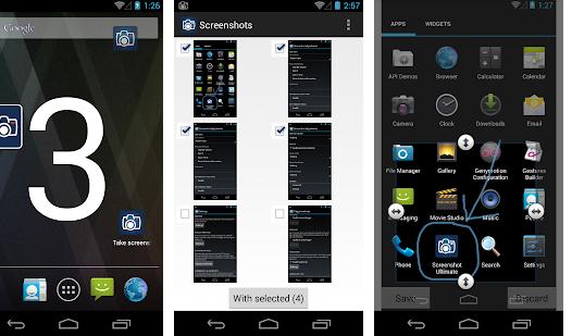 Aplicații pentru captură de ecran pentru Android sau iPhone mai multe aplicatii