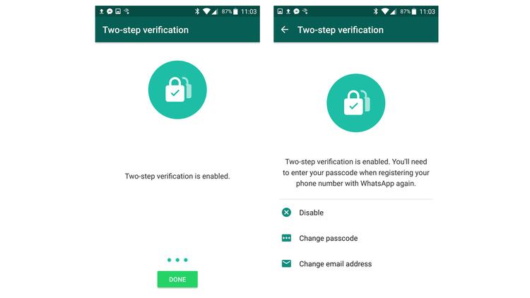 Autentificarea cu doi factori pe WhatsApp o securizare mai bună dezactivare