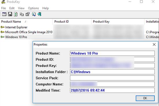 Cum găsești cheia de produs la Windows 1087 produkey
