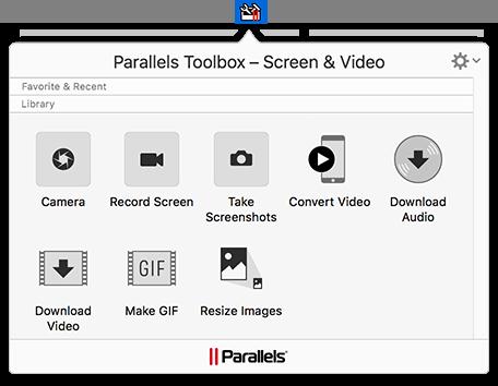 Descarcă video de pe Facebook online pe PC sau laptop Parallels Toolbox video download