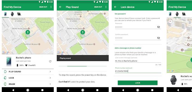 Aplicații de urmărire a telefonului Android sau iPhone Find My Device