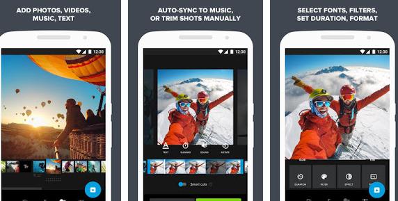 Aplicații pentru GoPro Android sau iPhone Quik aplicatie