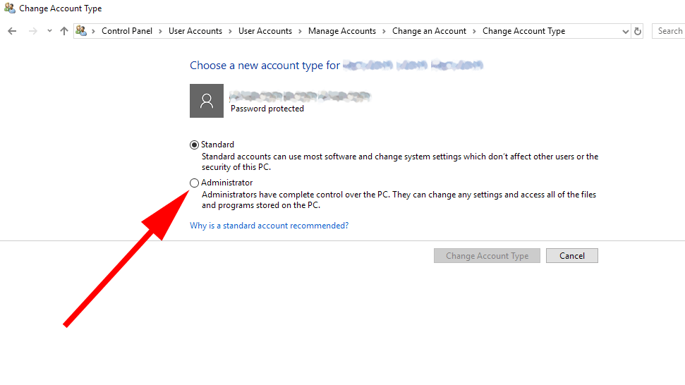 Cum creezi un user cont de utilizator nou în Windows 10 administrator