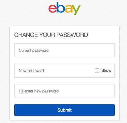 Cum se schimbă parola la contul eBay contul ebay