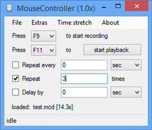 Înregistrează și repetă acțiunea mouse-ului pe desktop