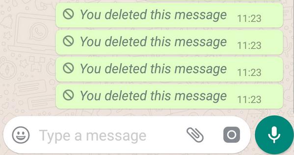 Șterge mesajele pe WhatsApp înainte să fie citite mesajele sterse