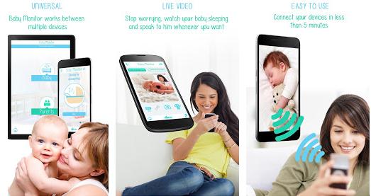 Aplicații pentru nou născuți zgomot alb Android sau iPhone Baby monitor