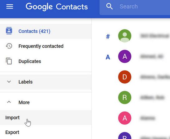 Copiază contactele de pe iPhone pe PC importare contacte in Gmail