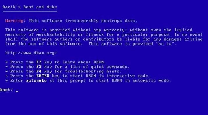 Formatare hard disk chiar și extern pe PC sau laptop Darik's Boot and Nuke