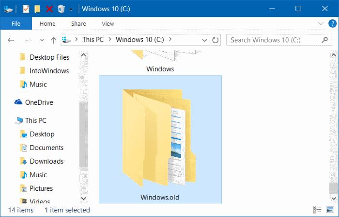 Ce este Windows.OLD și cum se poate șterge acest folder