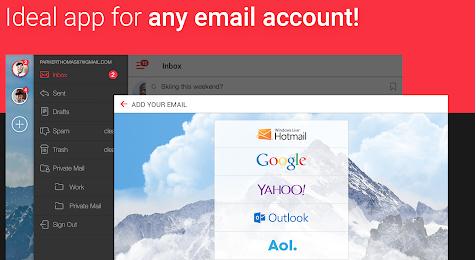 Aplicații email, cel mai bun email pentru android myMail