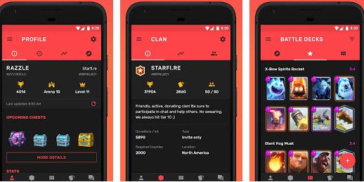 Aplicații pentru Clash Royale Android sau iPhone Starfire
