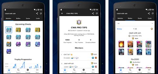 Aplicații pentru Clash Royale Android sau iPhone Stats Royale