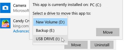 Mutare programe din Windows pe SD card sau stick USB unitate externa