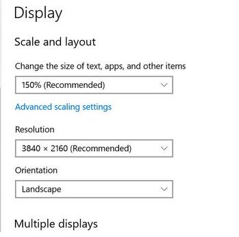 Mărește sau micșorează textul în Windows sau browser rezolutie ecran