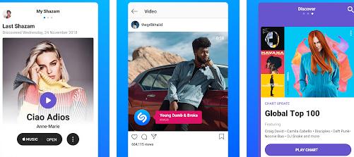Aplicații de identificat recunoscut melodii Android iPhone Shazam