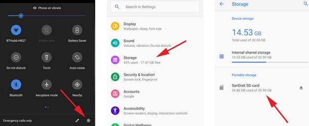 Cum găsești fișierele sau accesezi cardul SD pe Android setarile telefonului