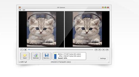 Programe de făcut GIF-uri 3D pe PC sau laptop GIF Optimizer Free