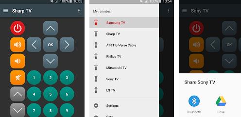 Aplicație de schimbat canale TV Universal TV Remote (Android)