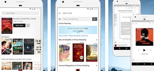 Aplicații pentru descărcat cărți Android sau iPhone Kindle di Amazon