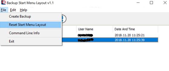 Backup la meniul Start în Windows 10 pe PC sau laptop programul Backup Start Menu Layout