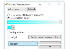 Modifică culoarea și temperatura la monitor în Windows 10
