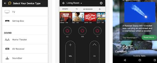 aplicatie de schimbat programe TV Android sau iPhone Peel Smart Remote