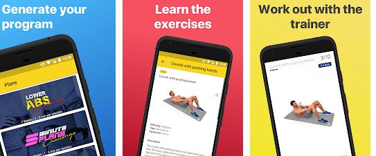 Aplicații pentru abdomen Android sau iPhone Abs Workout - Daily Fitness