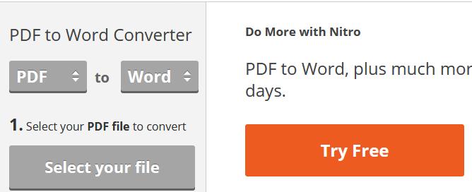 Convertire PDF în Word gratuit