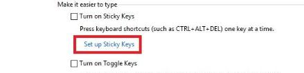 Dezactivează Sticky Keys din Windows