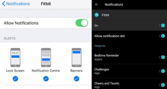 permisiunile la aplicatia Fitbit