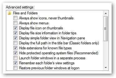 Afișează extensiile la fișiere în Windows 7
