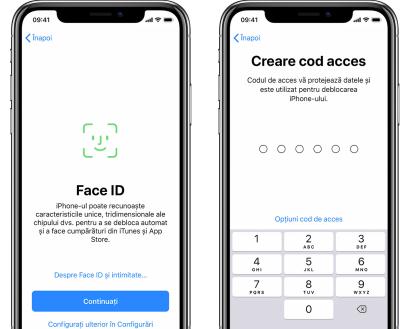 Configurează funcția Face ID sau Touch ID pe iPhone