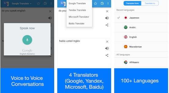 Alte Aplicații de traducere fără internet Android sau iPhone