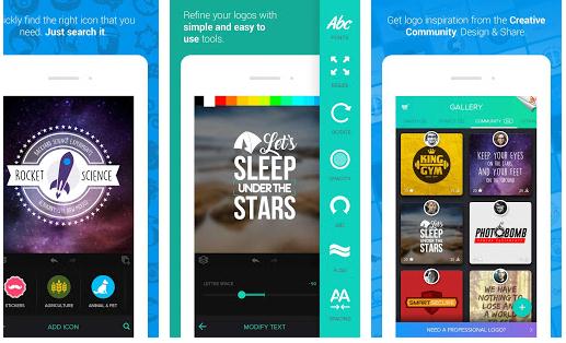 Aplicație de făcut logo-uri pe Android sau iPhone