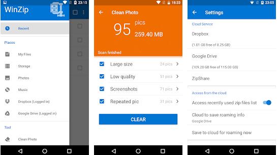 Aplicații de arhivare a fișierelor Android sau iPhone